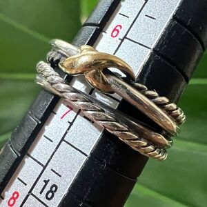 ❤️ David Yurman X Crossover Band Ring Sz 7
